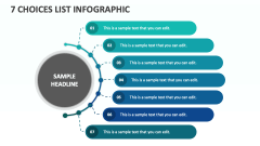 7 Choices List Infographic - Slide 1