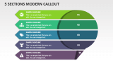5 Sections Modern Callout - Slide 1