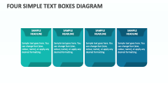 Four Simple Text Boxes Diagram - Slide 1