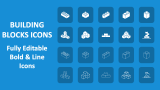Building Blocks Icons - Slide 1
