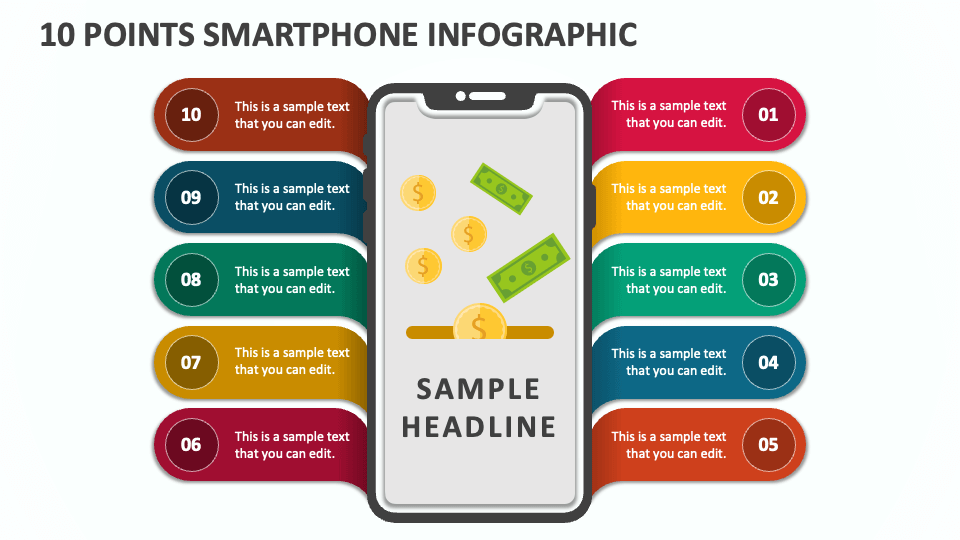 10 Points Smartphone Infographic - Slide 1