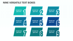 Nine Versatile Text Boxes - Slide 1