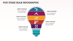 Five Stage Bulb Infographic - Slide 1