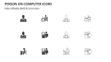 Person on Computer Icons - Slide 2