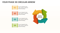 Four Phase 3D Circular Arrow - Slide 1