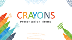 Crayons Presentation Theme - Slide 1
