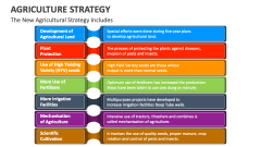 The New Agricultural Strategy Includes - Slide 1