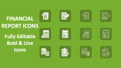 Financial Report Icons - Slide 1
