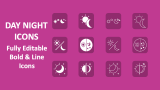 Day Night Icons - Slide 1