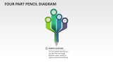 Four Part Pencil Diagram - Slide 1