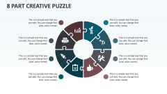 8 Part Creative Puzzle - Slide 1