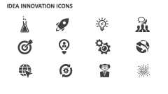 Ideas Innovation Icons - Slide 1