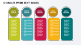 5 Circles with Text Boxes - Slide 1