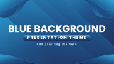 Blue Background Presentation Theme - Slide 1