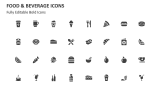 Food and Beverage Icons - Slide 2