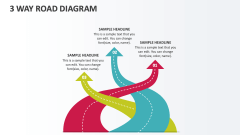 3 Way Road Diagram - Slide 1