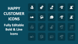 Happy Customer Icons - Slide 1