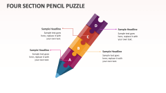 Four Section Pencil Puzzle - Slide 1