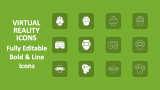 Virtual Reality Icons - Slide 1