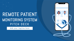 Remote Patient Monitoring System Pitch Deck - Slide 1
