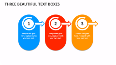 Three Beautiful Text Boxes - Slide 1