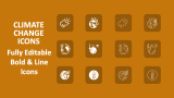 Climate Change Icons - Slide 1