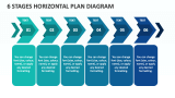 6 Stages Horizontal Plan Diagram - Slide 1
