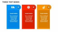 Three Text Boxes - Slide 1