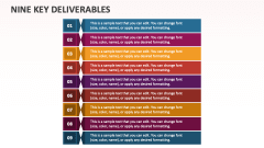 Nine Key Deliverables - Slide 1