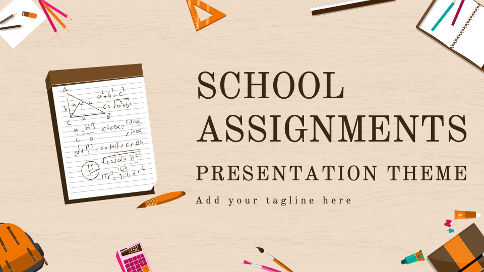 Free School Assignments Presentation Template for Google Slides and ...