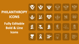 Philanthropy Icons - Slide 1