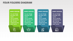 Four Folders Diagram - Slide 1