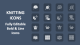 Knitting Icons - Slide 1