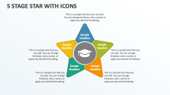 5 Stage Star with Icons - Slide 1