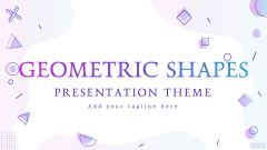 Geometric Shapes Presentation Theme - Slide 1