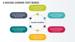 6 Round Corner Text Boxes - Slide 1