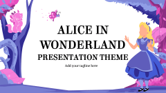 Alice in Wonderland Presentation Theme - Slide 1