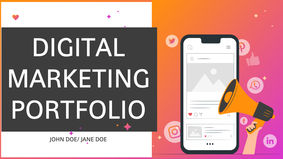 Digital Marketing Portfolio - Slide 1