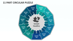 11 Part Circular Puzzle - Slide 1