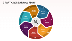 7 Part Circle Arrow Flow - Slide 1