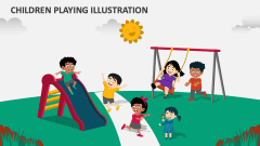 Children Playing Illustration - Slide 1