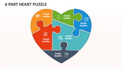 6 Part Heart Puzzle - Slide 1