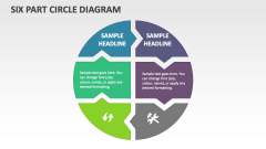Six Part Circle Diagram - Slide 1