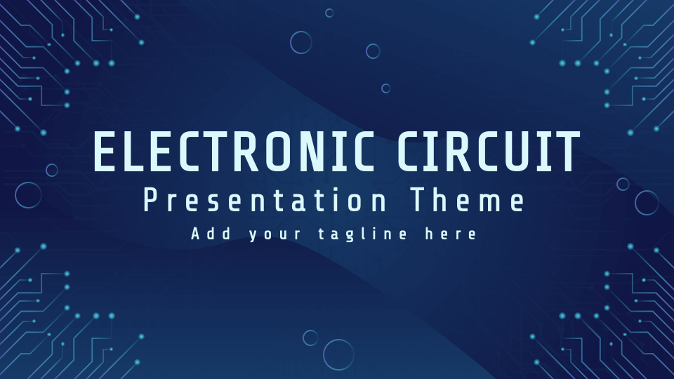 Free Electronic Circuit Presentation Theme for Google Slides and PowerPoint