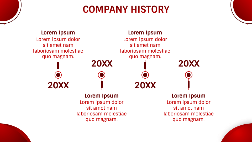 Red Corporate Presentation Theme for Google Slides and PowerPoint
