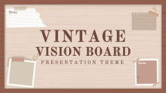 Vintage Vision Board Presentation Theme - Slide 1