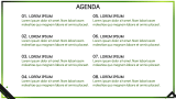 Black and Green Presentation Theme - Slide 2