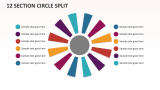 12 Section Circle Split - Slide 1