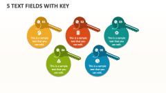 5 Text Fields with Key - Slide 1