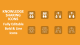 Knowledge Sharing Icons - Slide 1